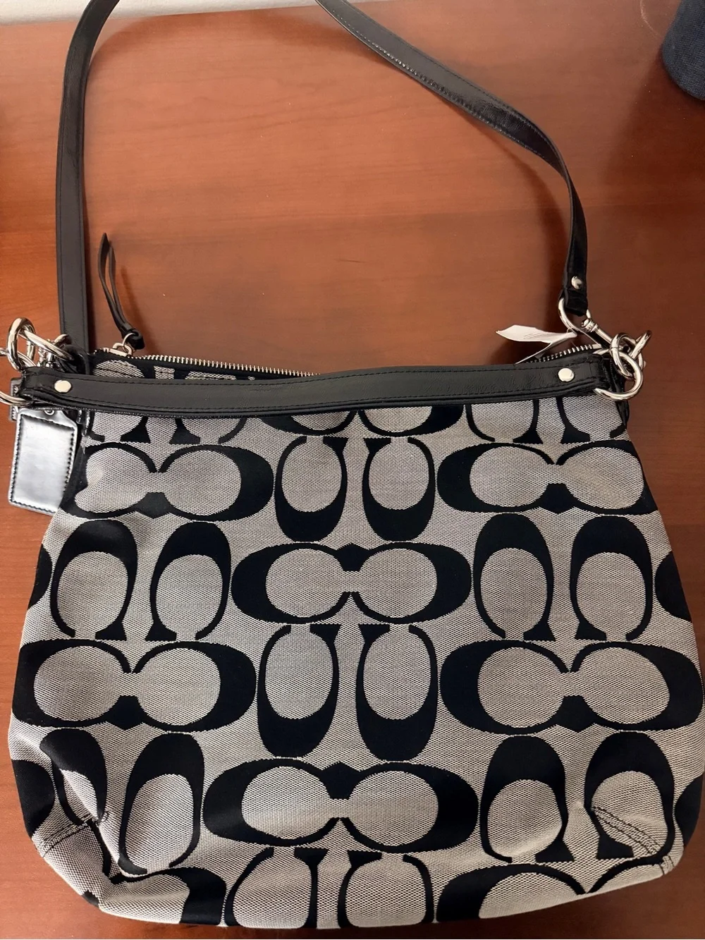 Coach Daisy Signature Jacquard Pocket Hobo Bag NWT